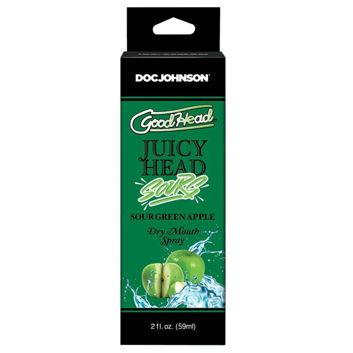 DOC JOHNSON Male Sex Toys Goodhead Juicy Head SoursSour Green Apple 2oz