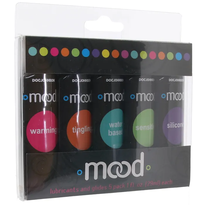 Doc Johnson Sexual Health Wellbeing Mood Lubricant Sampler Assorted 5 Pack