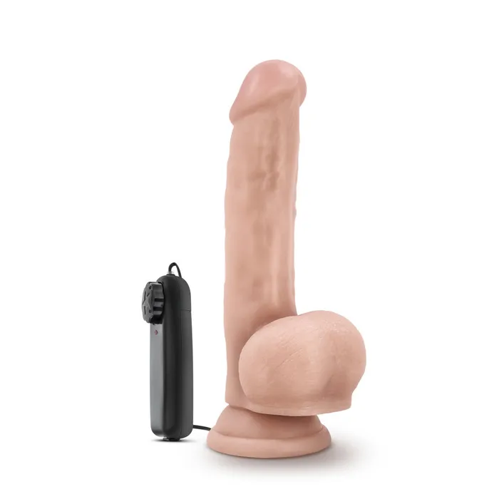 Dr Skin By Blush Dr Jay Realistic Vanilla 875Inch Long Remote Control Vibrating Dildo With Suction Cup Base Blush Female Sex Toys