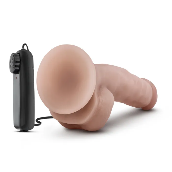 Dr Skin By Blush Dr Jay Realistic Vanilla 875Inch Long Remote Control Vibrating Dildo With Suction Cup Base Blush Female Sex Toys