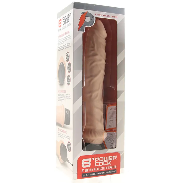 Electric Eel Anal Power Cock 8 Inch Girthy Realistic Vibe in Light Electric Eel Anal Power Cock 8 Inch Girthy Realistic Vibe in Light