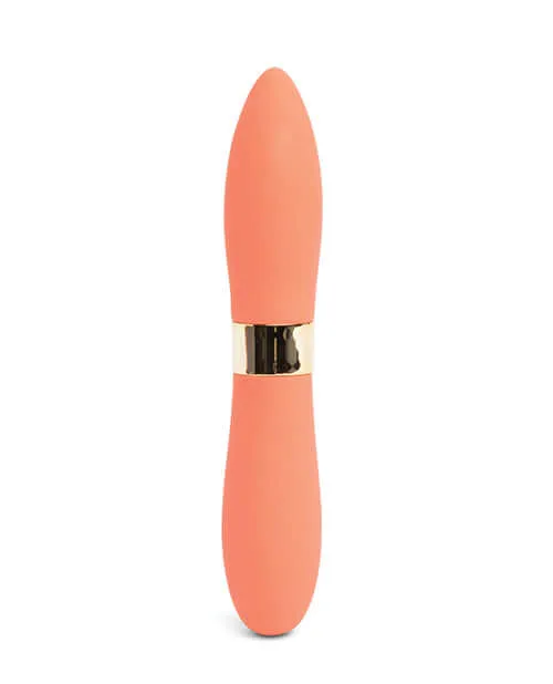 Female Sex Toys Sensuelle Double Ended Deux Bullet Vibrator Coral Orange 12 Speeds Per End Nu Sensuelle
