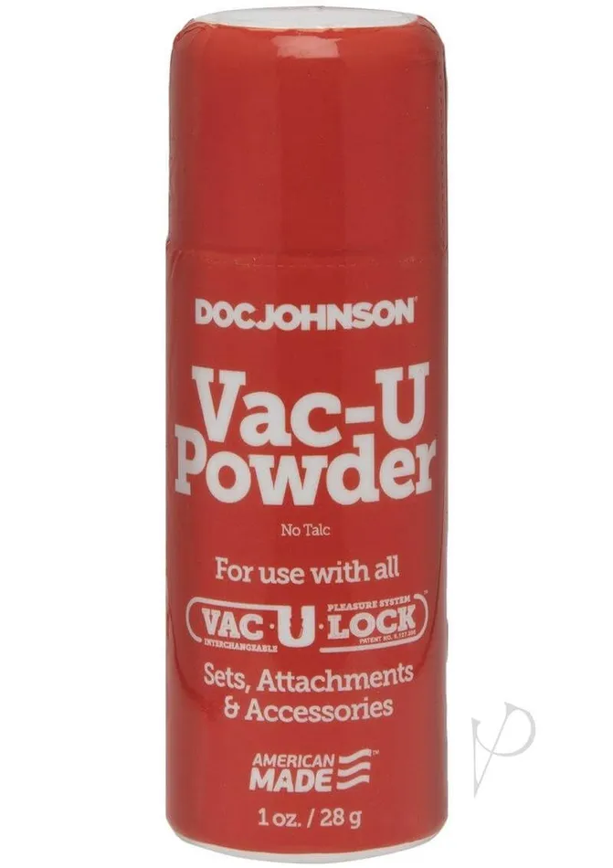 Female Sex Toys VacULock Powder for Smooth Attachment Experience Doc Johnson Enterprises