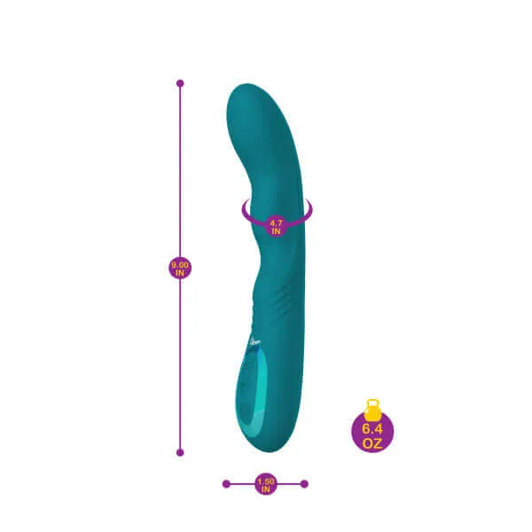 Female Sex Toys Viben Swagger Ocean Wriggling GSpot Vibrator Dual Motors 10 Functions 3 Rotation Speeds