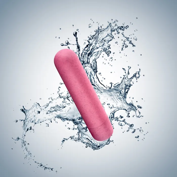 Gaia By Blush Eco Bullet PlantBased 4 Smooth Waterproof Bullet Vibrator in Pink Made from Sustainable BioFeel Blush Vibrators