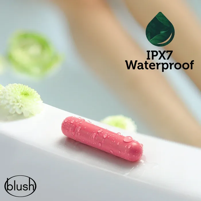 Gaia By Blush Eco Bullet PlantBased 4 Smooth Waterproof Bullet Vibrator in Pink Made from Sustainable BioFeel Blush Vibrators