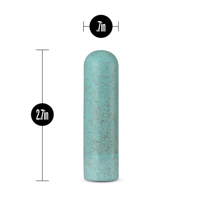 Gaia Eco Rechargeable Bullet Vibrator Aqua Blush Novelties Female Sex Toys