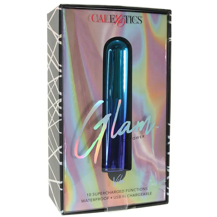 Glam Fierce Power Rechargeable Vibe in Blue CalExotics Vibrators Glam Fierce Power Rechargeable Vibe in Blue CalExotics Vibrators