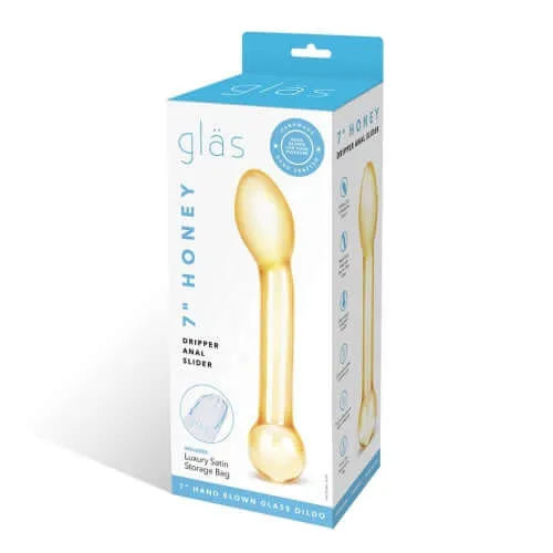 Glas 7Inch Honey Dripper Anal Slider Dildo Versatile Pleasure for Anal and GSpot Stimulation Electric Hustler Lingerie Anal