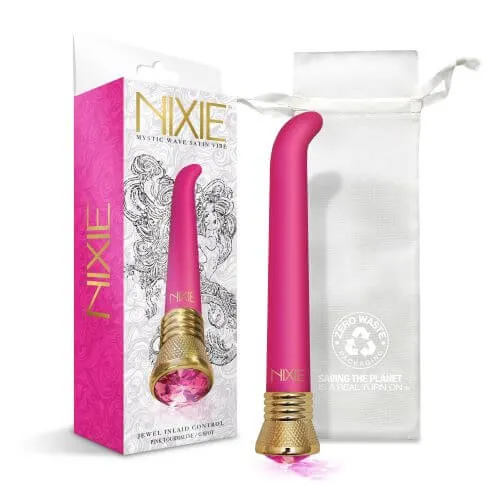 Global Novelties Vibrators Nixie Jewel Satin G Vibe Pink Tourmaline
