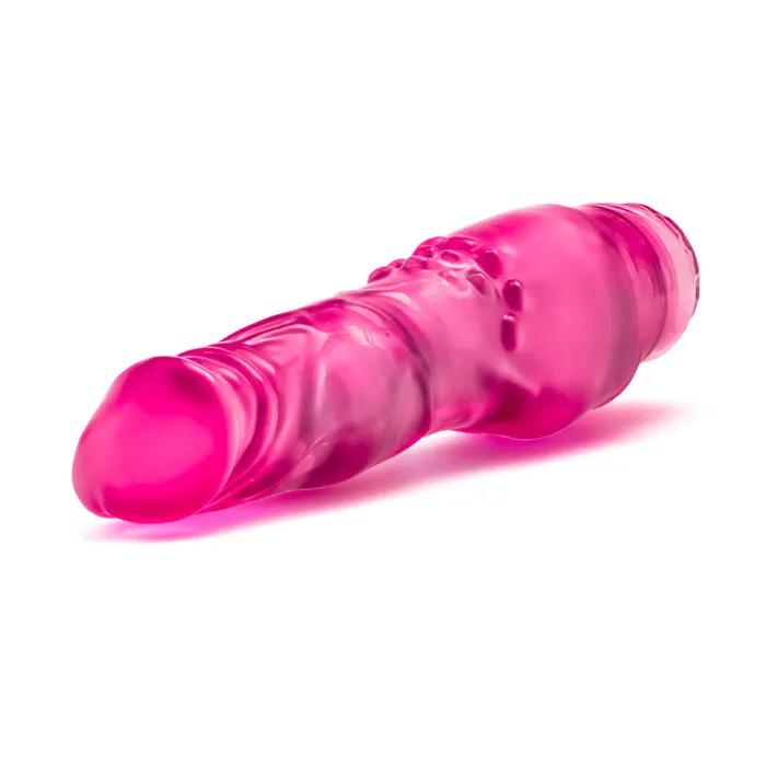 Glow Dicks By Blush The Banger Realistic Pink 8Inch Long Vibrating Dildo Blush Vibrators