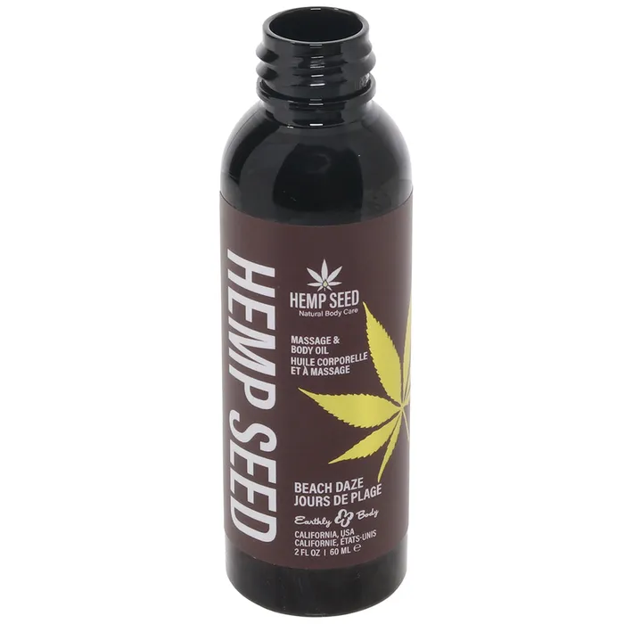Hemp Seed Massage Oil 2oz60ml in Beach Daze Earthly Body Couples