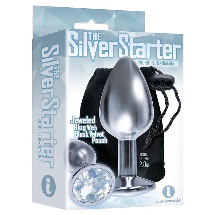 ICON BRANDS Anal The 9s The Silver Starter Bejeweled PlugDiamond