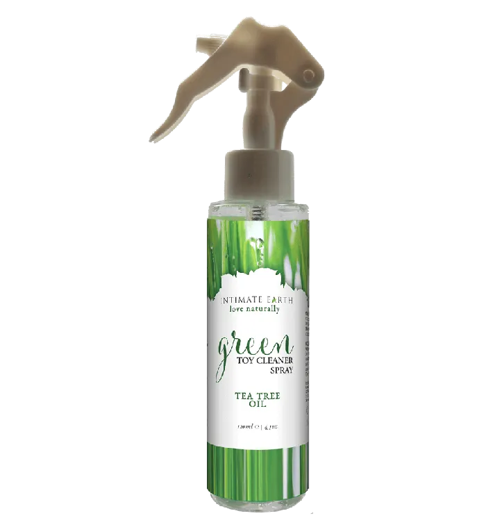 Intimate Earth Vibrators Intimate Earth Green Toy Cleaner Spray Natural AntiBacterial 422 Oz
