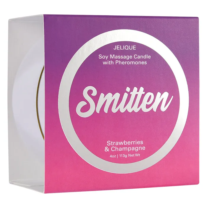 Jelique Massage Candle Smitten Strawberry Champagne 4oz JELIQUE Couples