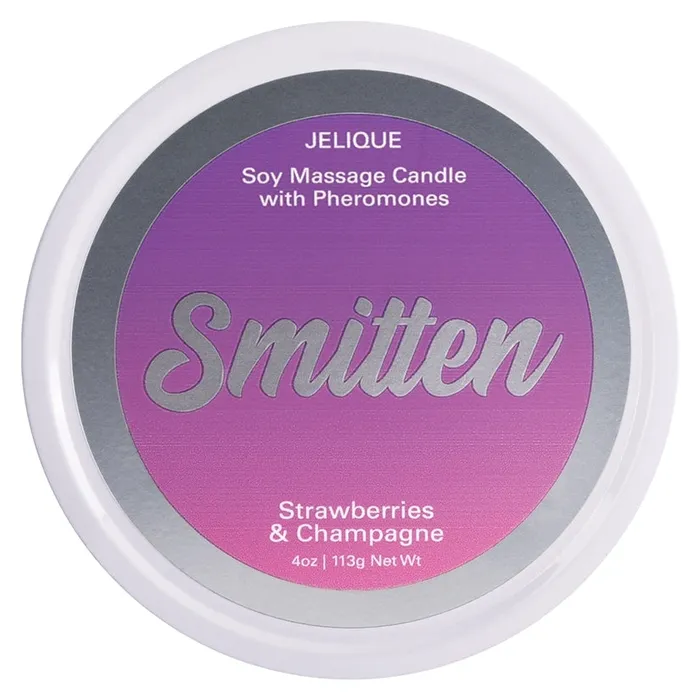 Jelique Massage Candle Smitten Strawberry Champagne 4oz JELIQUE Couples
