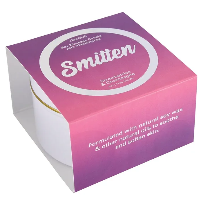 Jelique Massage Candle Smitten Strawberry Champagne 4oz JELIQUE Couples