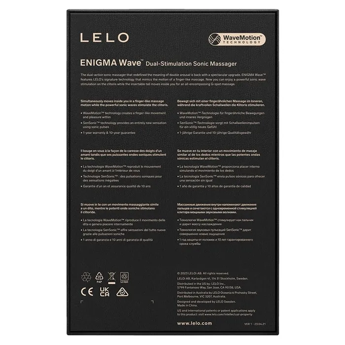 Lelo Enigma WaveBlack LELO Vibrators