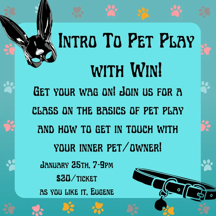 Lets Talk Pet Play with Win Eugene eventcalendarapp Couples