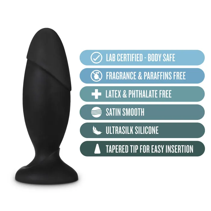 Male Sex Toys Blush Novelties Anal Adventures Platinum Silicone Rocket Plug