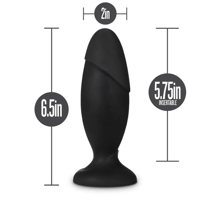 Male Sex Toys Blush Novelties Anal Adventures Platinum Silicone Rocket Plug