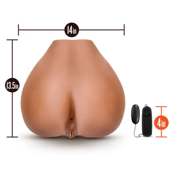 Male Sex Toys Blush Novelties X5 Men Rita Mocha Realistic Stroker with Vibrations by Blush Novelties