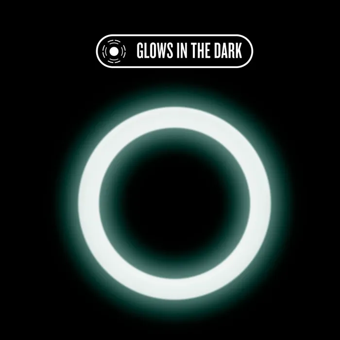 Male Sex Toys Blush Performance By Blush Glo Glow In The Dark White Penis Ring Made with Puria Silicone