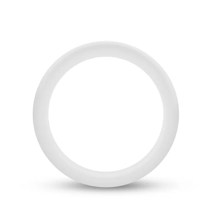 Male Sex Toys Blush Performance By Blush Glo Glow In The Dark White Penis Ring Made with Puria Silicone