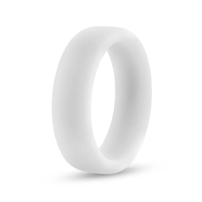 Male Sex Toys Blush Performance By Blush Glo Glow In The Dark White Penis Ring Made with Puria Silicone