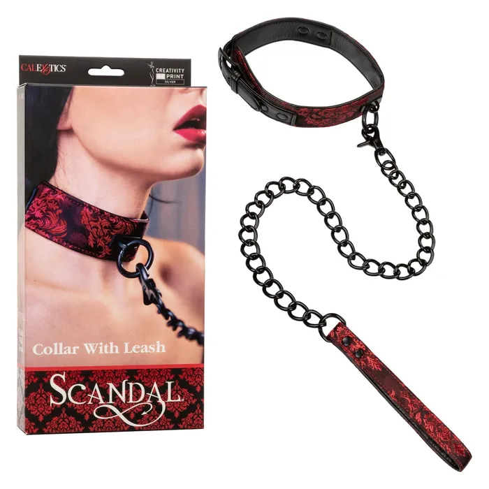 Male Sex Toys CAL EXOTICS Scandal Collar with Leash