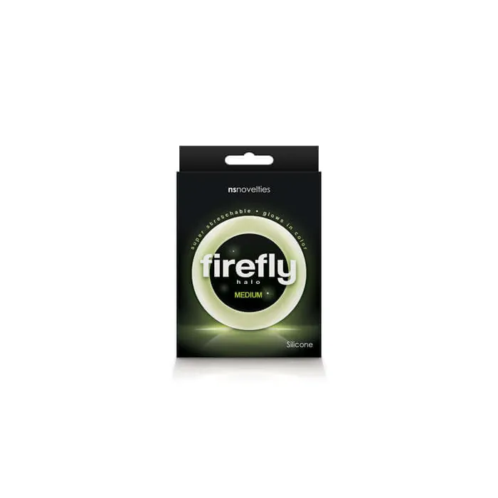 Male Sex Toys NS Novelties Firefly Halo Medium Cock Ring Clear