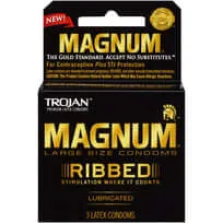 Male Sex Toys Paradise Products Trojan Magnum Ribbed Condoms 3 Pack Heightened Stimulation and Comfort Male Sex Toys Paradise Products Trojan Magnum Ribbed Condoms 3 Pack Heightened Stimulation and Comfort