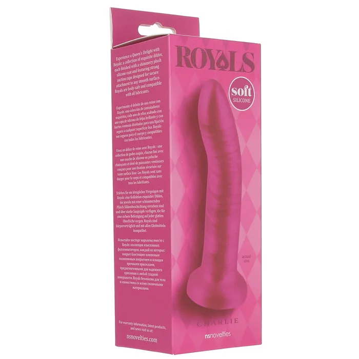 ns novelties Dildos Royals Charlie 5 Inch Soft Silicone Dildo in Pink