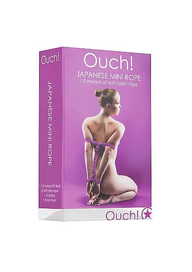 Ouch Japanese Mini Rope 15 meter Purple SHOTS AMERICA Vibrators