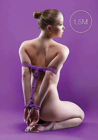 Ouch Japanese Mini Rope 15 meter Purple SHOTS AMERICA Vibrators