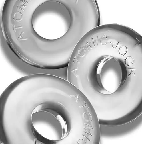 OXBALLS Dildos Ringer Max 3pk Clear CRings by Oxballs Durable and Stretchy Cock Rings