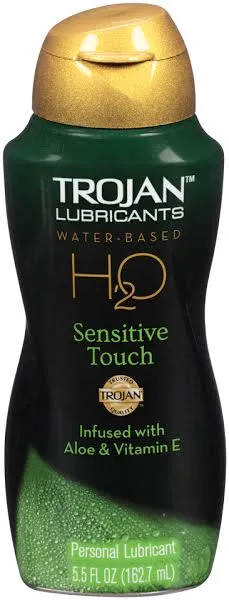 Paradise Products Trojan H2O Sensitive Touch Lubricant Aloe Vitamin E Hyaluronic Moisturizers 55 oz Vibrators