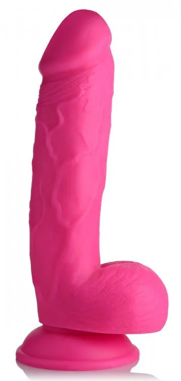 Pop 825 inches Dildo with Balls Pink XR Brands Dildos