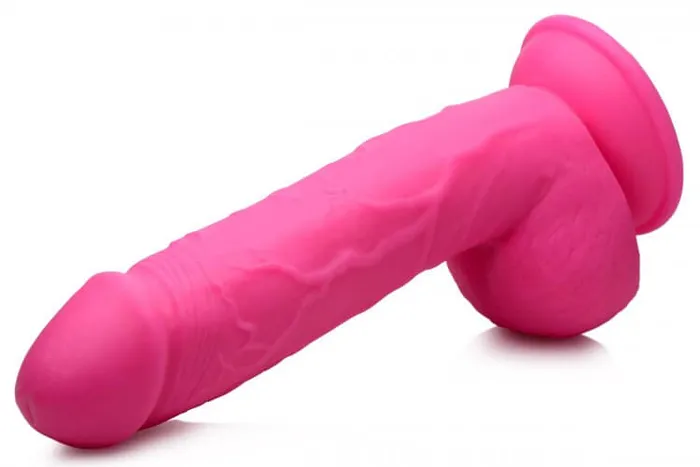 Pop 825 inches Dildo with Balls Pink XR Brands Dildos