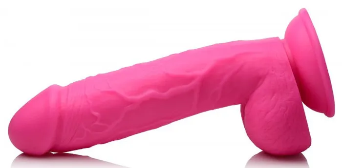 Pop 825 inches Dildo with Balls Pink XR Brands Dildos