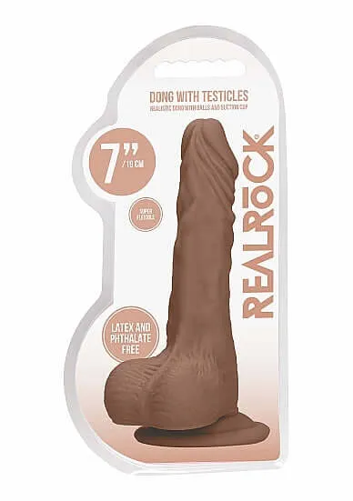 Realrock 7Inch Dong Tan Skin Tone with Testicles Realistic PhthalateFree TPE Dildo SHOTS AMERICA Dildos Realrock 7Inch Dong Tan Skin Tone with Testicles Realistic PhthalateFree TPE Dildo SHOTS AMERICA Dildos