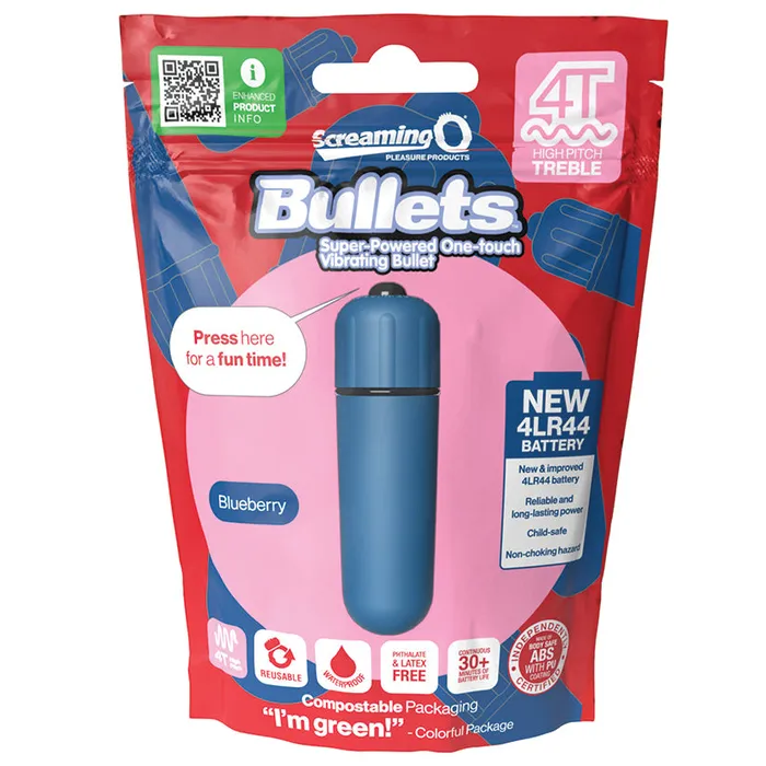 SCREAMING O Female Sex Toys Screaming O 4T BulletBlueberry