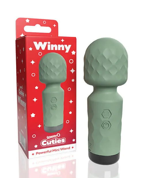 Screaming O Female Sex Toys SCREAMING O CUTIES WINNY VIBRATING MINI WAND SAGE GREEN Screaming O Female Sex Toys SCREAMING O CUTIES WINNY VIBRATING MINI WAND SAGE GREEN