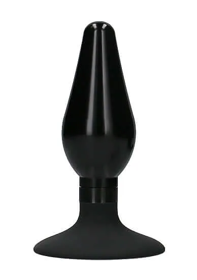 SHOTS AMERICA Ouch Interchangeable Butt Plug Set Pointed Medium Black Anal