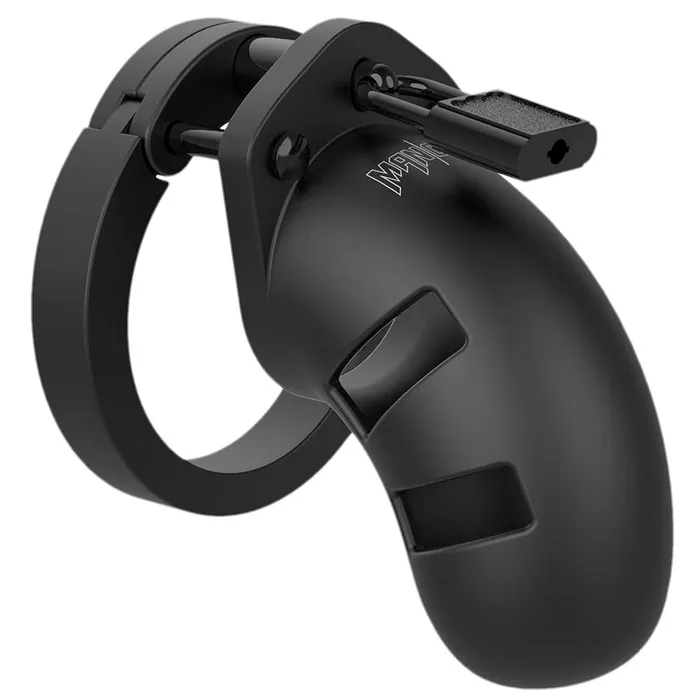 Shots Toys ManCage 20 35 Inch Silicone Cock Cage in Black Male Sex Toys