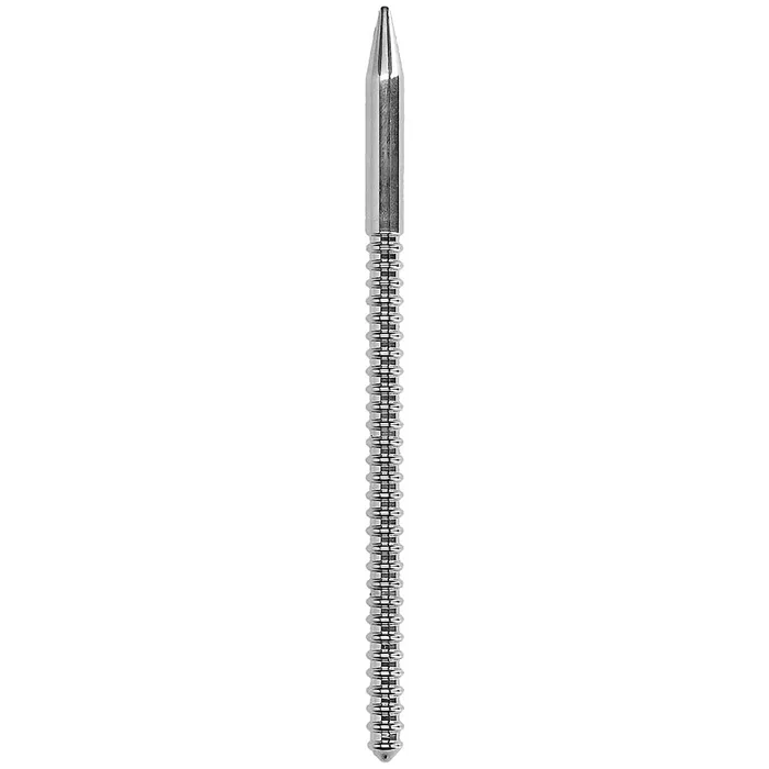 Shots Toys Ouch Ribbed 77mm Steel Urethral Dilator Plug Male Sex Toys