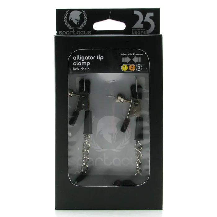 Spartacus Male Sex Toys Alligator Tip Clamp with Link Chain Spartacus Male Sex Toys Alligator Tip Clamp with Link Chain