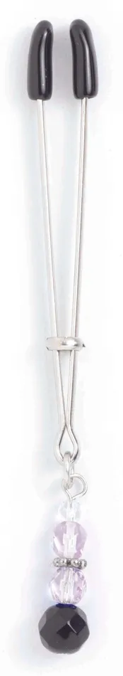 Spartacus Male Sex Toys Spartacus Beaded Clit Clamp Adjustable TweezerStyle Clamp with Glass Beads