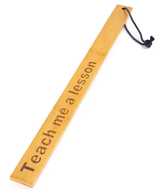 Spartacus Spartacus Teach Me A Lesson Bamboo Paddle Assert Your Dominance in Style Vibrators Spartacus Spartacus Teach Me A Lesson Bamboo Paddle Assert Your Dominance in Style Vibrators