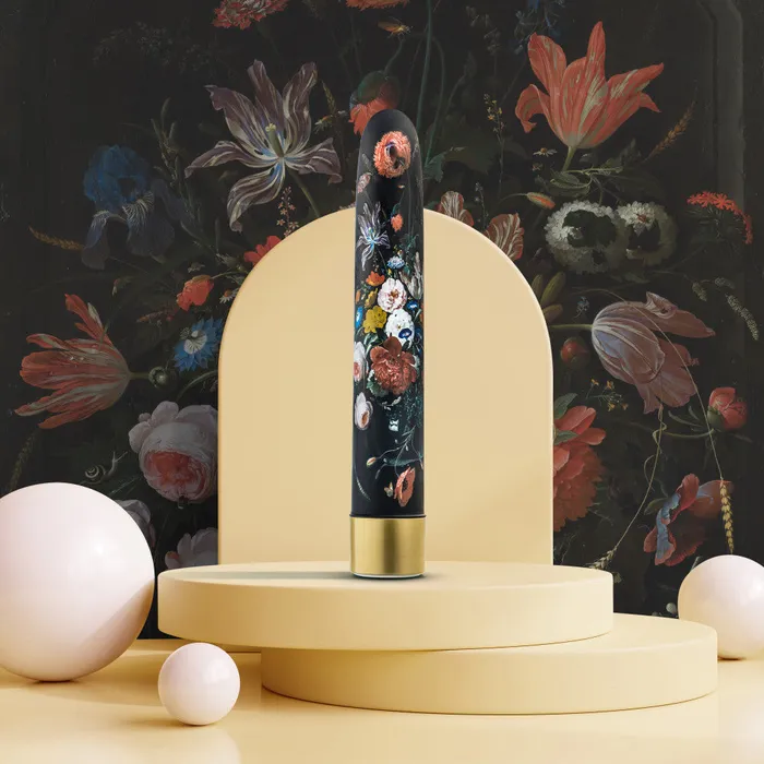 The Collection By Blush Bountiful 7 Inch Slimline GSpot Vibrator In Flora 10 RumboTech Vibration Modes Blush Vibrators
